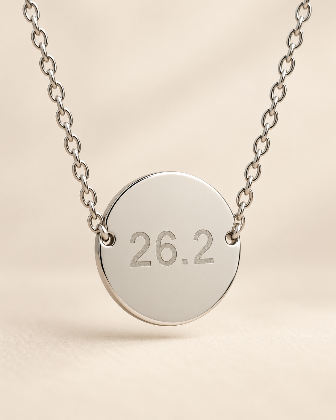 Running & Race Keepsake Necklace | 13.1 * 26.2 * I RAN LB * Bicycle