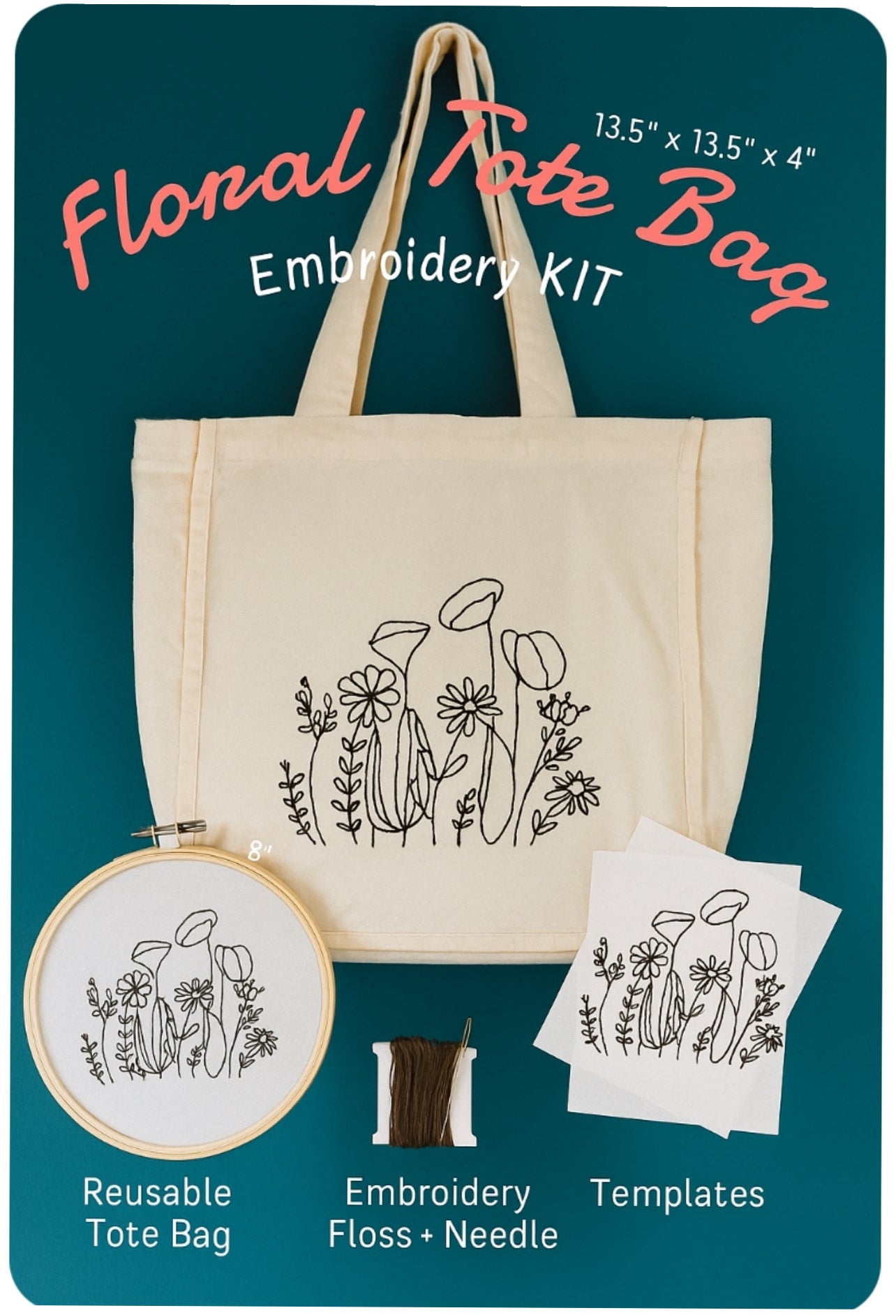 Embroidery Tote Bag