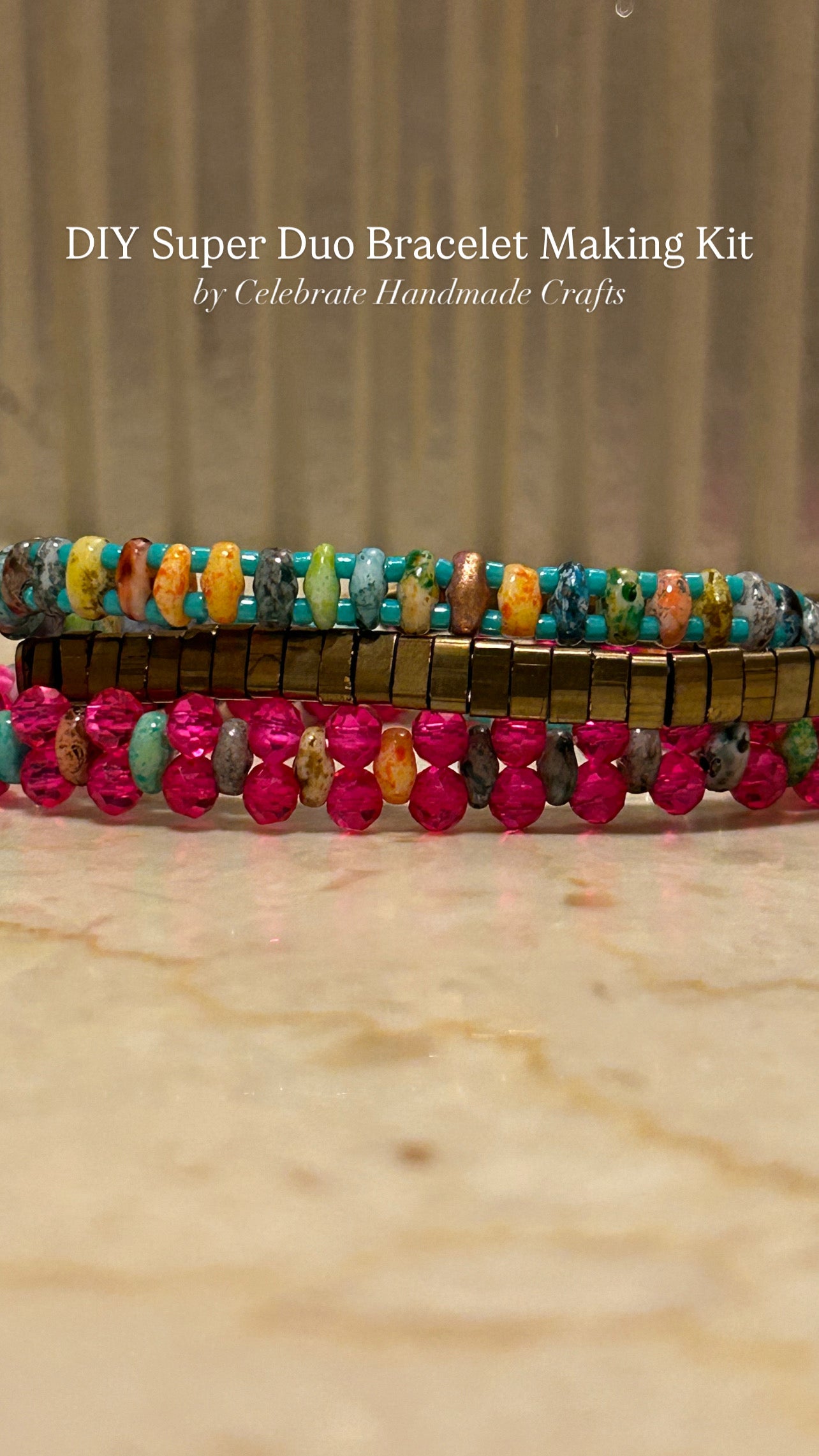 DIY Mystery SuperDuo Bracelet Kit – No Tools Needed
