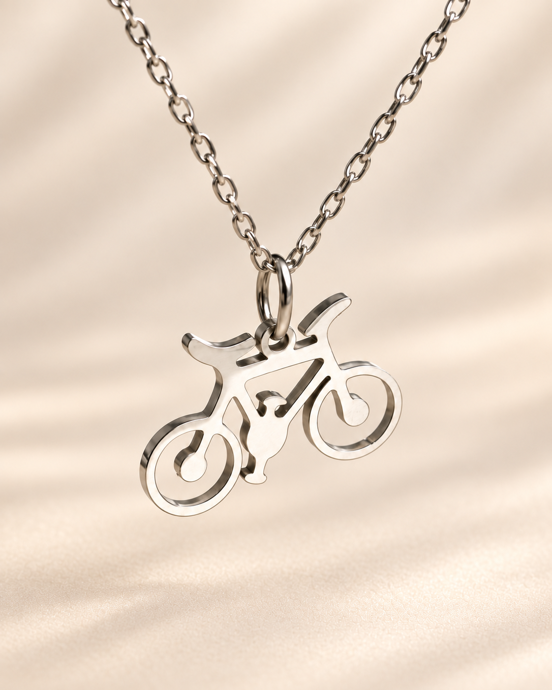 Running & Race Keepsake Necklace | 13.1 * 26.2 * I RAN LB * Bicycle