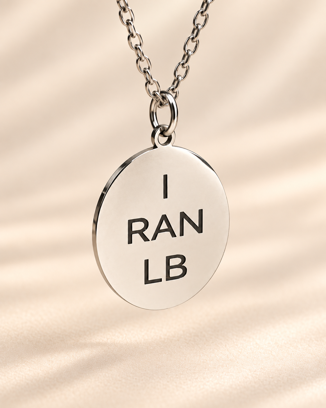 Running & Race Keepsake Necklace | 13.1 * 26.2 * I RAN LB * Bicycle