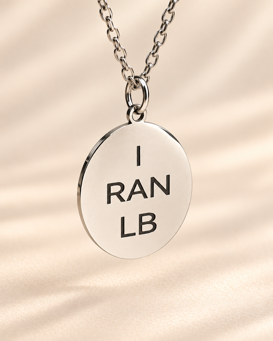 Running & Race Keepsake Necklace | 13.1 * 26.2 * I RAN LB * Bicycle