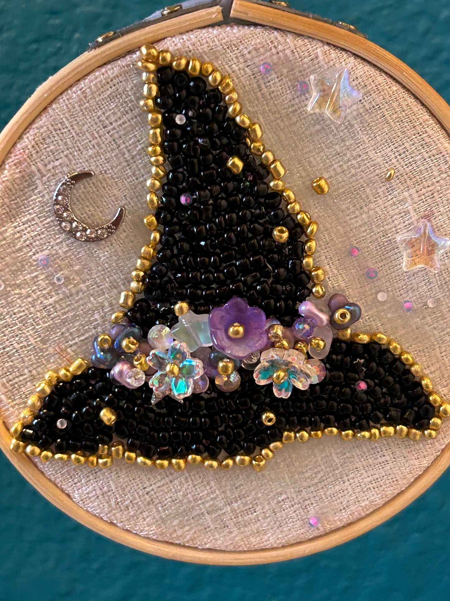 DIY Witch Hat Bead Embroidery Kit