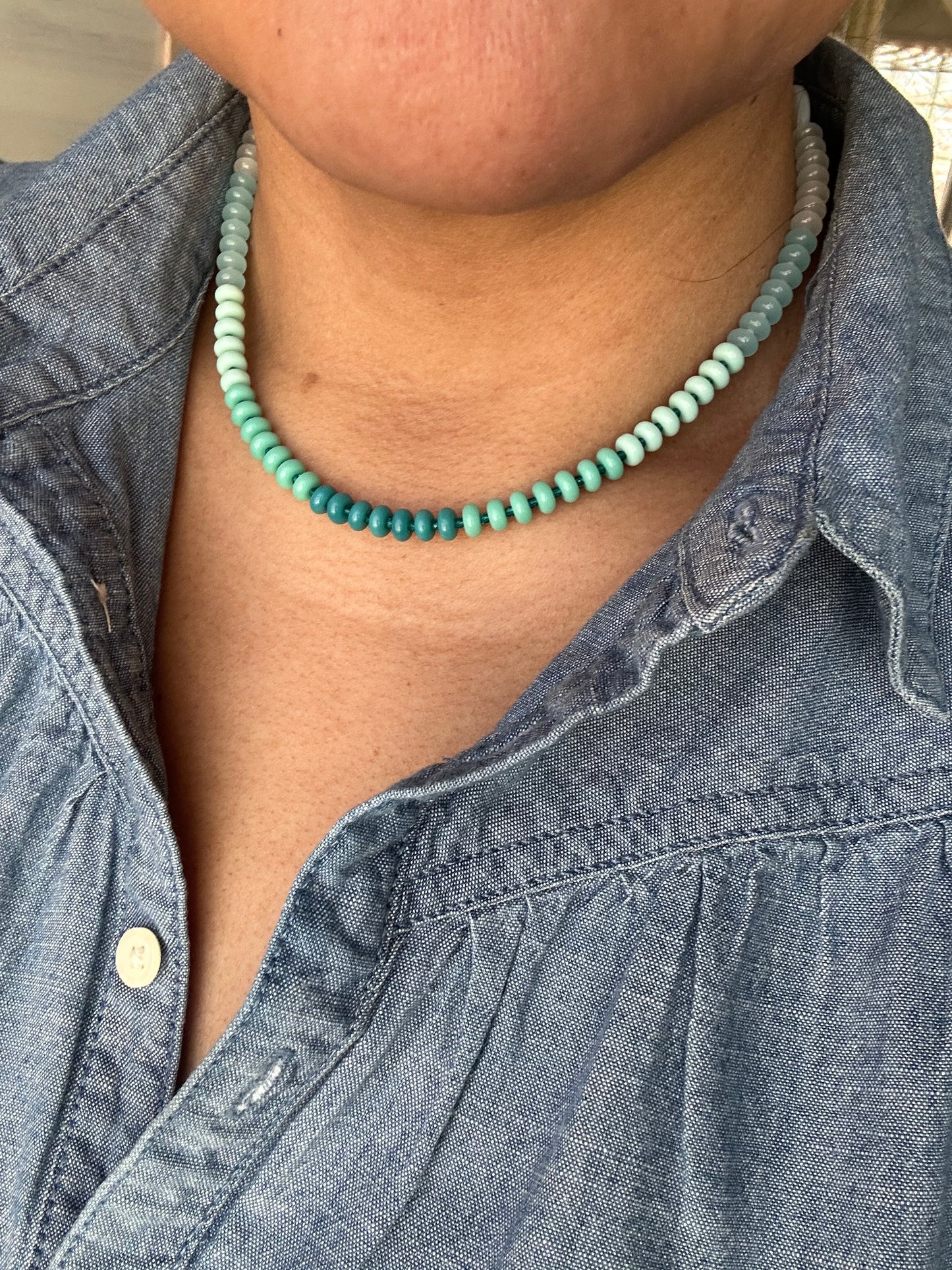 Labradorite Teardrop Statement Necklace