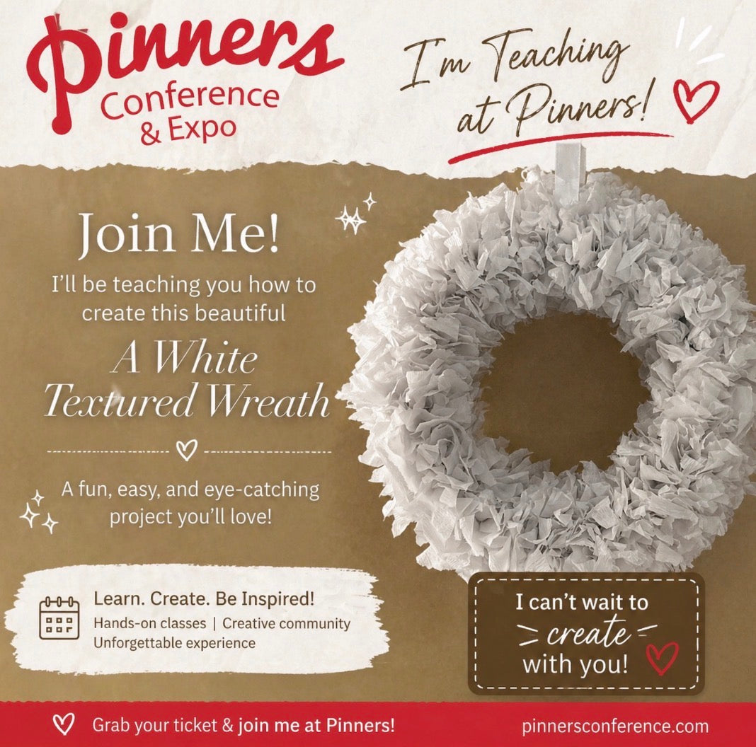 White Textured Wreath DIY Workshop Kit | Pinners Arizona 2026